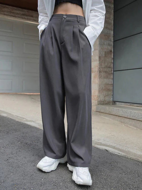 Dripdunk Korean Pants - Dark Grey – DripDunk