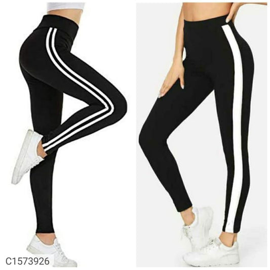 BUY 1 GET 1 FREE COMBO - Cotton Side Stripe Sports Bottom