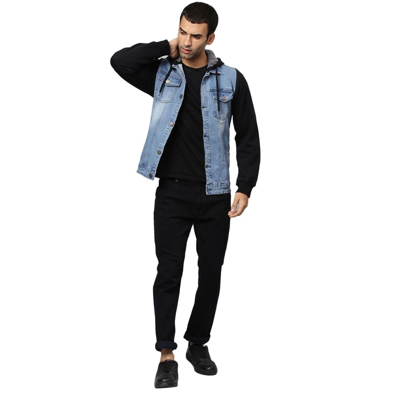 Campus Sutra Denim Solid Full Sleeves Regular Fit Jacket