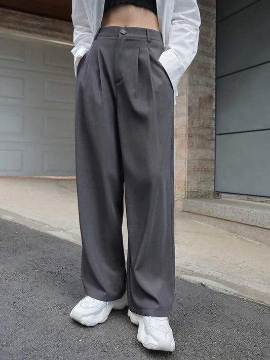 Dripdunk Korean Pants - Dark Grey