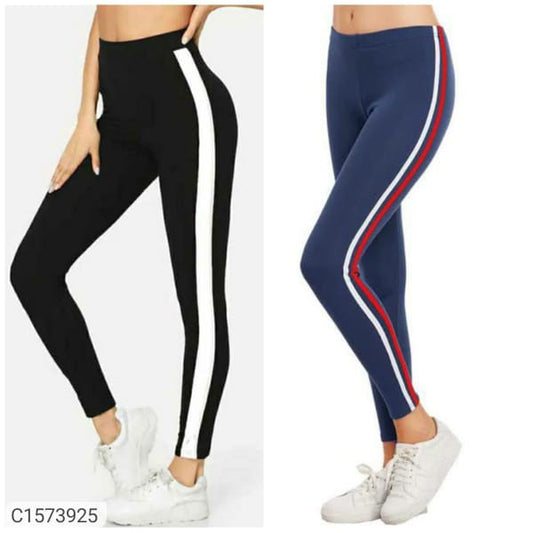 BUY 1 GET 1 FREE COMBO - Cotton Side Stripe Sports Bottom