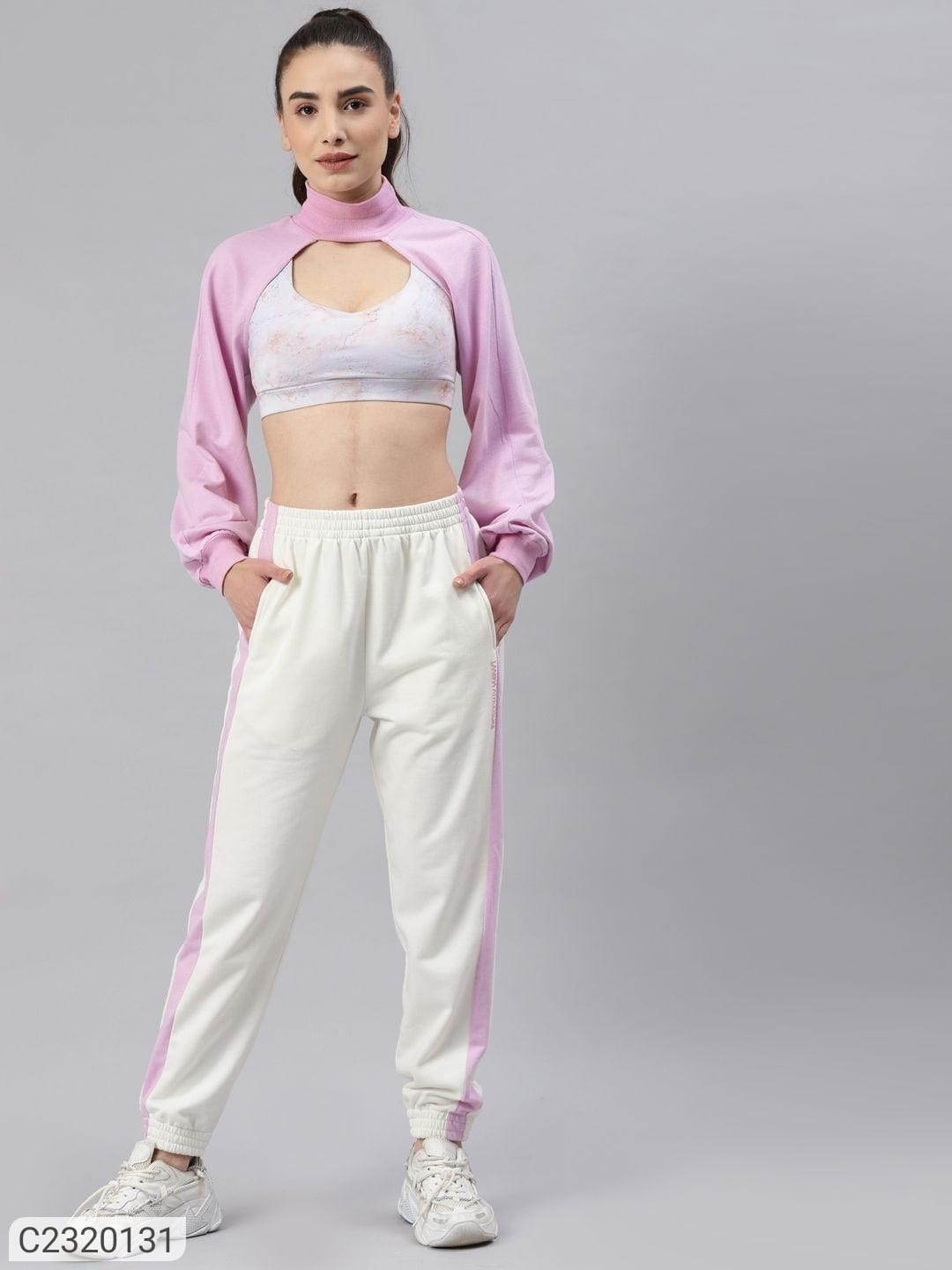 WOMEN'S SOLID  TRACK SUIT